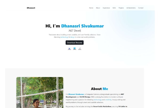 design professional portfolio websites